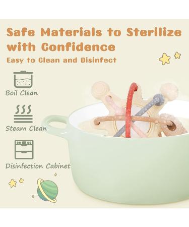 HHMY Teething Toys for Babies 3-36 Months | Soft Silicone Montessori Baby Toys | Chew & Rattle Teether for Toddlers | Sensory Gift for Boys & Girls - Buy Online on GoSupps.com