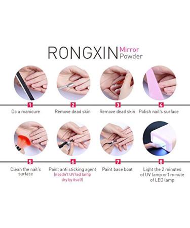 4-Piece Chameleon Mirror Powder Set for Gel Nails | Chrome Metallic Glitter Dust - Nail Decoration Accessories & Manicure Tool - Buy Online on GoSupps.com