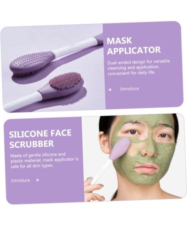 DOITOOL Scrubbers Silicone Applicator Brush Scrubber Exfoliator Applicator Tool Silicone Scrubber Facial Scrubber for Mud Applicator Facial Detergent Plastic - Buy Online on GoSupps.com
