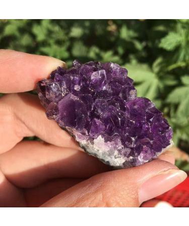 Natural Crystal Rough Natural Quartz Crystal 3pcs Natural Raw Amethyst Quartz Purple Crystal Cluster Stones Specimen Home Decoration Crafts Decoration Ornament Home Office Decor - Buy Online on GoSupps.com