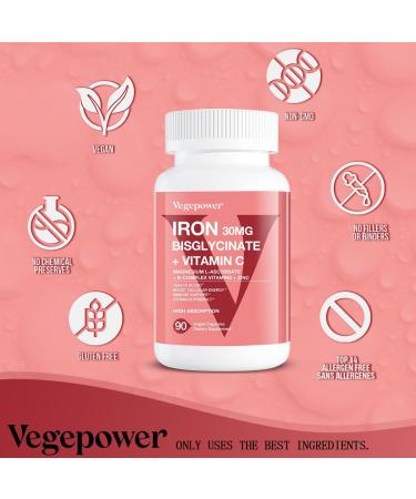 Bisglycinate Iron + Magnesium with Vitamins 180 Capsules - Buy Online on GoSupps.com