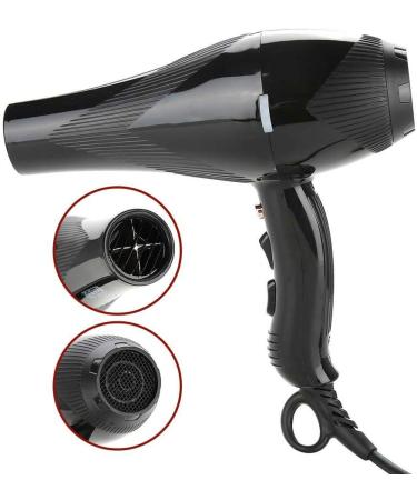 Ionic Hair Dryer Professional 3000W Black Salon Hair Blow Dryers Styling Tool for Women and Men with Concentrator and Comb Nozzles Attachments - Buy Online on GoSupps.com