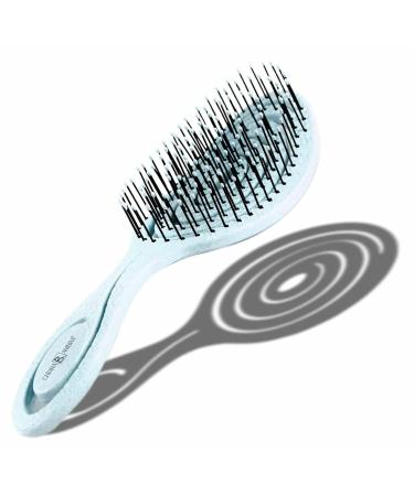 Chiara Ambra Bio Hairbrush Hairbrush without Ziepen Discrining Suitable for curls & long hair of women men & children scalp massage brush climate -neutral brush blue - Buy Online on GoSupps.com