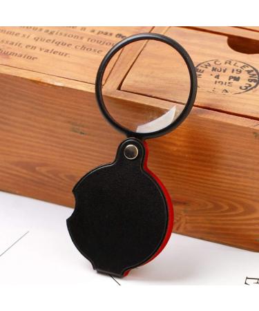 Pocket Folding 5X Glass Portable Handheld Small Magnifier for Old Man Kids HD Reading Books Newspapers Maps Coins Insects Rocks Made in China - Buy Online on GoSupps.com