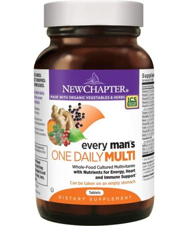 New Chapter One Daily Every Man's Multivitamin - 48 Vegan Tablets for Optimal Health - Buy Online on GoSupps.com