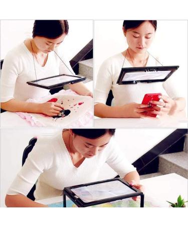 Screen Magnifier Large LED Reading Magnifier Magnifying Desktop Chest with 3 Elderly Large Rectangular Lens A4 Full Page Reader 205 * 273 * 98 mm Magnifier with LED Light - Buy Online on GoSupps.com