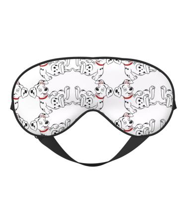 Cute Dalmatian Eye mask Soft Elastic and Adjustable Nighttime Comfort Sleeping mask Suitable for Both Men and Women