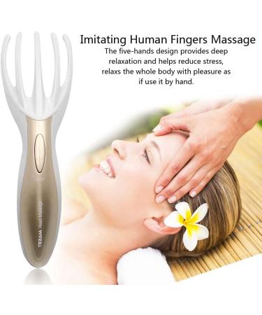 Tezam Electric Head Massager - Neck Massage Octopus Scalp Stress Relax Spa Therapy - Buy Online on GoSupps.com