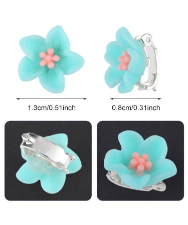 Ouligay Mini Flower Hair Clips - 20 Pack Blue Small Hair Accessories for Women & Brides - Ideal for Weddings - Buy Online on GoSupps.com