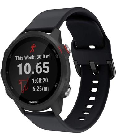 GOSETH Garmin Forerunner 245/Vivomove Sport 20mm Silicone Band Replacement - Dark Blue/Gray/Black - Buy Online on GoSupps.com