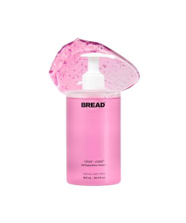 BREAD Beauty Clear Wash: Clarifying Detox Shampoo | Rosemary Clarifying Shampoo For All Hair Types | Colour Safe Silicone Free Vegan Cruelty-Free | 10.4 ounces