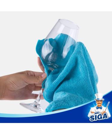 MR.SIGA Microfiber Cleaning Cloths - Pack of 12 (12.6x12.6) - Lint-Free & Ultra-Absorbent - Buy Online on GoSupps.com