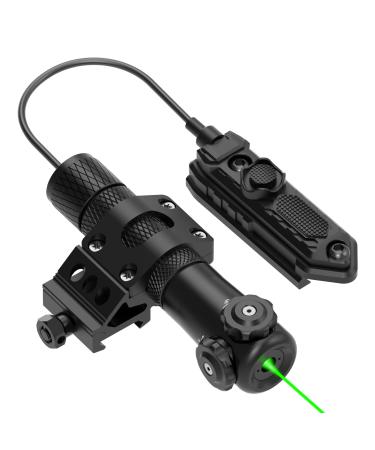 GL35 Green Laser Sight Green Dot Rifle Scope with 20mm Picatinny Mount and Pressure Switch Included Black