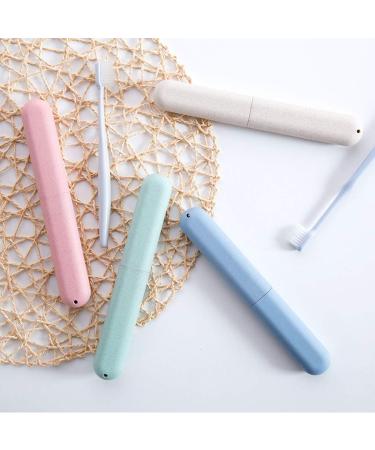 Travel Toothbrush Case - 10 Pack Portable Storage Box for Travel & Camping | Assorted Color Toothbrush Holders - Buy Online on GoSupps.com