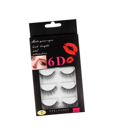 minkissy 5 Pairs False Eyelashes Eyelash Cosmetic Eyelashes Wispy Eyelashes False Lashes Makeup Eyelashes False Eye Lashes Faux Dramatic Eyelashes Make up Tool 3d Artificial