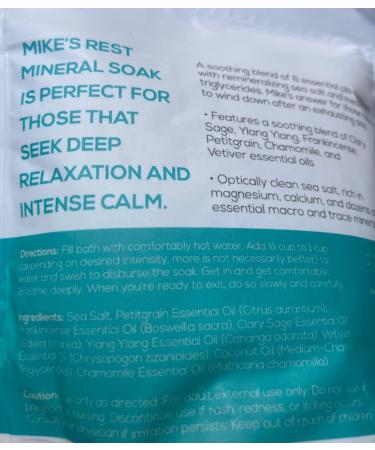 Mike's Recovery Rest Pouch Mineral Soak 10oz - Bath Salt for Muscle Restore | Mikes Recovery - Buy Online on GoSupps.com