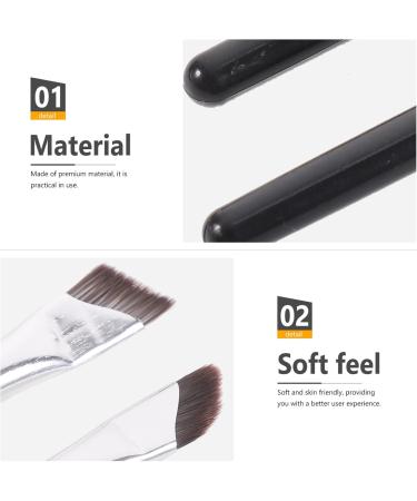 OHPHCALL 3pcs Set Eyebrow Brush Applicator Angled Makeup Brush Eye Brush Precision Concealer Brush Nylon - Buy Online on GoSupps.com