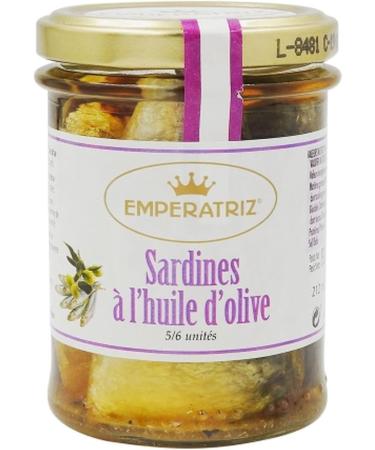 Lot 6x Sardines in olive oil - 200g jar - Buy Online on GoSupps.com