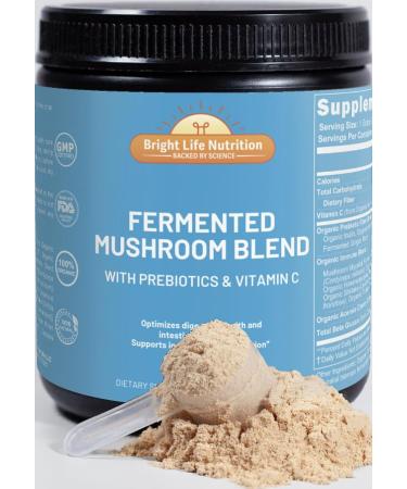 Bright Life Nutrition Fermented Mushroom Blend with Prebiotics and Vitamin C