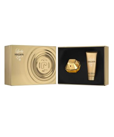PACO RABANNE Lady Million Gift Set: EDP spray 2.7 oz+ Body Lotion 3.4 oz