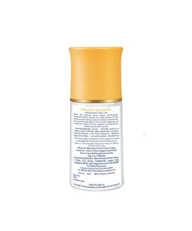 Yardley 1 London English Blossom Deodorant Roll-On 50ml - Long-lasting Floral Scent - Buy Online on GoSupps.com