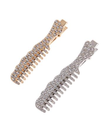 FRCOLOR Shiny Hairpin Rhinestones Hairpin