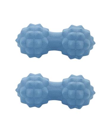 Healeved 2st Manual massage balls silicone-massage-lacrosse double-lacrosse-erdnuss Oersonal roller muscle massage device muscle roll forearm roll silicone massage fitness pointed hockey bat