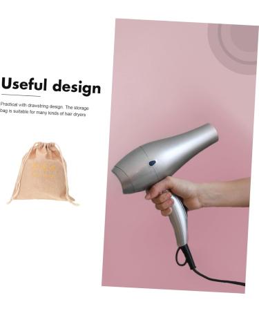 Baluue Hair Dryer Storage Bag Sports Bag Cotton Hair Dryer Bag Hair Bags for Hair Stuff Travel Bag Fabric 29.50X25.50X1.00CM Light Yellow - Buy Online on GoSupps.com