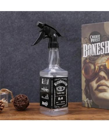 500ML Retro Hairdressing Spray Bottle | Black Liquid Pump for Salon Gardening & Household Use - Buy Online on GoSupps.com