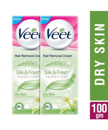 Buy Veet Dry Skin Hair Removal Cream - 50g Pack of 2 | International Shipping - Buy Online on GoSupps.com