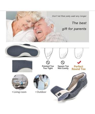 Women's Stylish Diabetic Shoes - Wide Width Thermal Fleece Lined Walking Shoes for Swollen Feet & Plantar Fasciitis - Lightweight & Pressure-Free - Size 9 Black - Buy Online on GoSupps.com