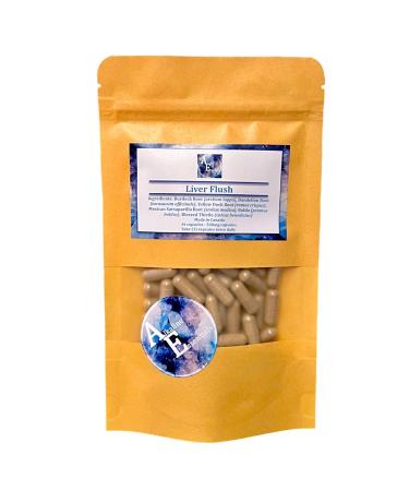 Liver Flush Capsules/Burdock Root Blessed Thistle Boldo Sarsaparilla Root Yellow Dock Root Dandelion Root/Alkaline Essentials