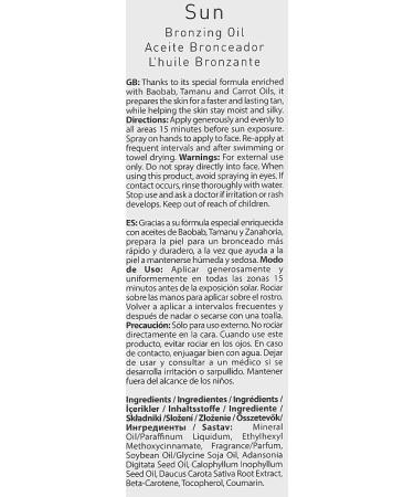 Farmasi Bronzing Oil Sun SPF 6 115 ml / 3.9 fl Oz Lightweight Bronzing Sun Oil with Low SPF Protection Tints & Conditions Skin for Warm Glow Ideal for Beach & Tanning Use - Buy Online on GoSupps.com