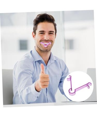 LALADEFIEE Lip Muscle Trainer Jaw Line Trainer Lift Tightener Mouth Tightening Tool Purple 9.30X7.70X1.50CM Purple - Buy Online on GoSupps.com