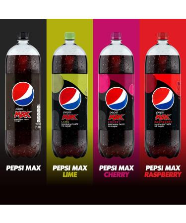 Pepsi Max Cherry 2L - Refreshing Zero-Calorie Soda Drink - Buy Online on GoSupps.com