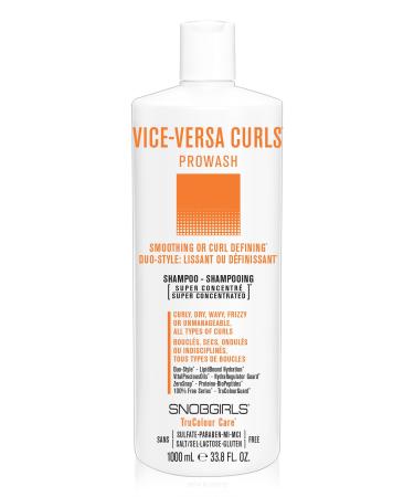 VICE-VERSA CURLS Vegan Curly Hair Shampoo Smoothing or Curl Defining. Hydrating Curl shampoo for Curly Dry Wavy Frizzy Hair All Types of Curls (33.8 Fl Oz)