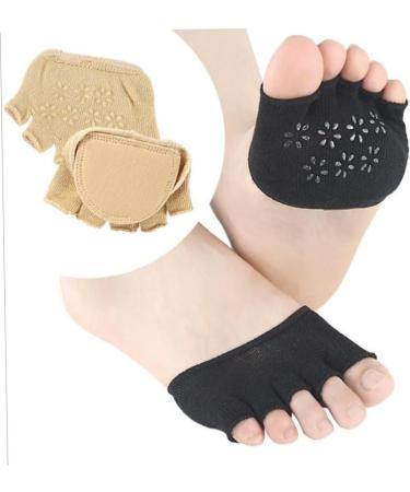 FOMIYES 3 Pairs Forefoot Pads for Women - Comfortable High Heels Toe Covers & Metatarsal Sleeves - Thin Breathable Socks for Pain Relief - Buy Online on GoSupps.com