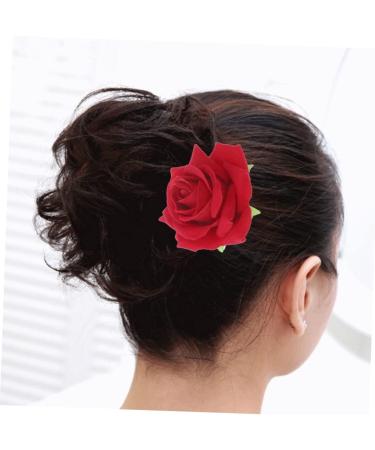 FRCOLOR 2 1 Rose Clips for Hair Rose Hair Accessories Flower Hair Accessories for Women Flower Pins for Clothes Red Brooch Room Accessories Rose Hair Clips for Girls Bride Wedding Mexico medium Red - Buy Online on GoSupps.com