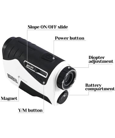 Never Over Range Finder Golfing with Vibe - 1200 Yard Accurate Rangefinder with Slope and Magnet - Buy Online on GoSupps.com