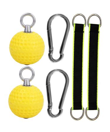 Gogogmy 1 set handle training ball home pull -up exercise balls grip trainer fitness training balls handle strong grip ball pull -up power ball fitness accessories pull -up handles