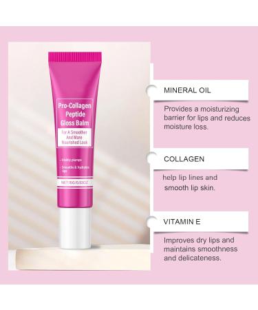  WRANBAO Lip Balm with Pro-Collagen Peptide Tinted Lip Balm Tinted Moisturizing Gel Rich and Nourishing Lipstick Gently Nourishes Suitable for Dry and Flaky Lips (4pcs) - Buy Online on GoSupps.com