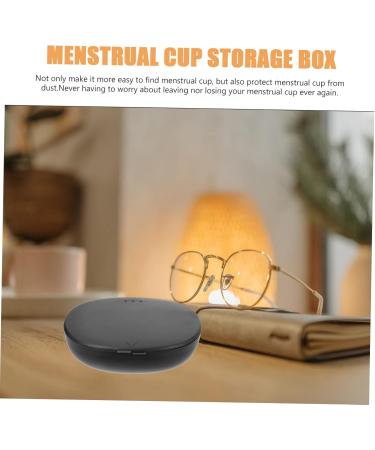 Buy Gleavi Silicone Container Set | 2-Piece Box Storage Pacifier & Menstrual Cup Holder | Portable Hygiene & Beverage Solution - Black - Buy Online on GoSupps.com