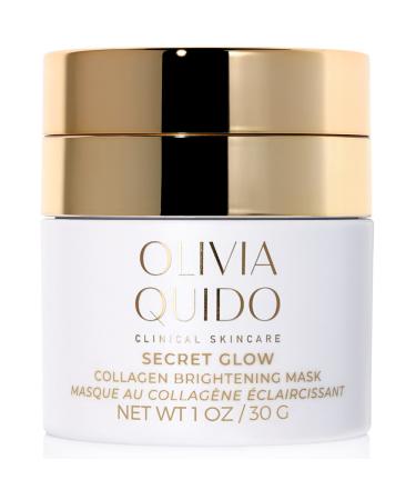OLIVIA QUIDO Clinical Skin Care Secret Glow |Anti-Aging Collagen White Mask | Brightening Night Cream for Face and Neck| Intense Brightening Glutathione Formula Smoothens For Dewy & Glowing Complexion