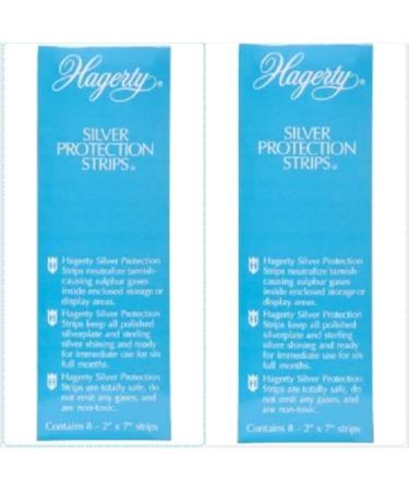 Hagerty 70000 2-by-7-Inch Silver Protection Strips for Silver Storage Blue (Limited Edition) Set of 2