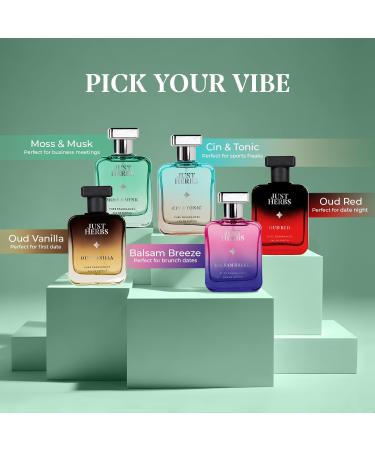 Ju.st He.rbs Relaxing Moss & Musk EDP Perfume for Men 50ml Long Lasting Up to 8 Hours Pure Fragrance Eau Da Parfum Mens Body Spray - Buy Online on GoSupps.com