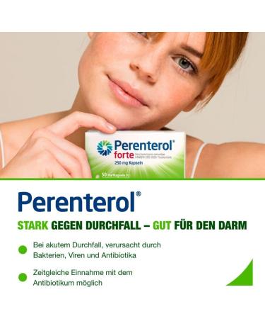 Buy Perenterol Forte 250 mg - 50 Capsules for Acute Diarrhea & Fluid Loss Prevention | Anti-Inflammatory Remedy - Fast International Shipping - Buy Online on GoSupps.com