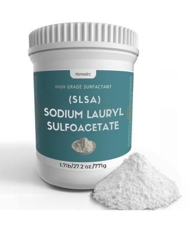 1.7 Pound SLSA Powder for Making Bath Bombs  Premium SLSA Sodium Lauryl Sulfoacetate Powder  Amazing Bubbles  Gentle on Skin  Suitable for Making Bath Bombs  Bath Truffles and More