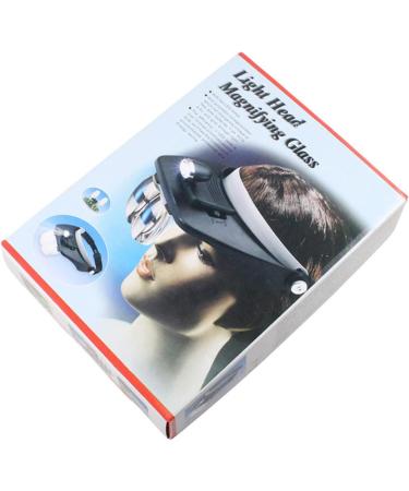 Head Mount Magnifier with LED Lights Headband Magnifier Head-Mounted Glass 1.2X 1.8X 2.5X 3.5X Lens Head Mount Magnifier Jewelers Glasses - Buy Online on GoSupps.com
