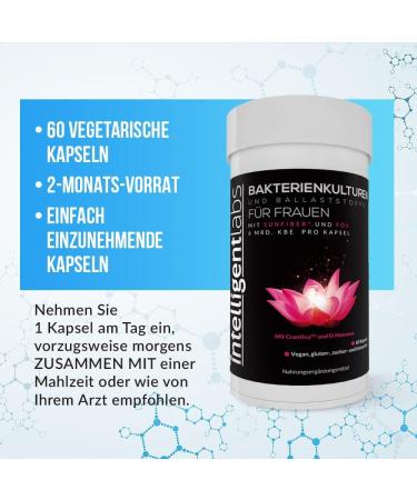 Best Probiotics for Women - UTI Formula with Cranberry & Prebiotics | 6 Billion KBE - 2 Months Supply - Buy Online on GoSupps.com