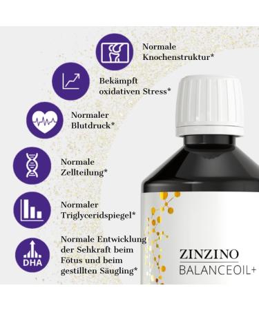 Zinzino BalanceOil+ 300ml - Omega-3 Fish Oil with Vitamin D3 & Olive Oil Lemon Flavor - International Shipping Available - Buy Online on GoSupps.com